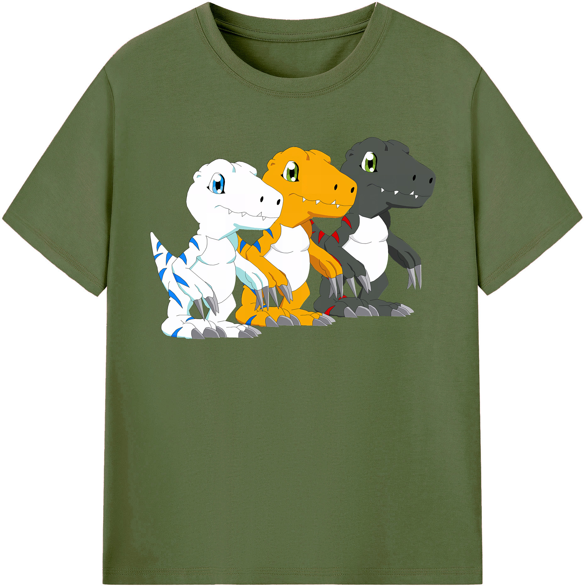 （画像用） Digimon デジタルモンスター/デジモン 綿100％半袖Tシャツ（フロントプリント）